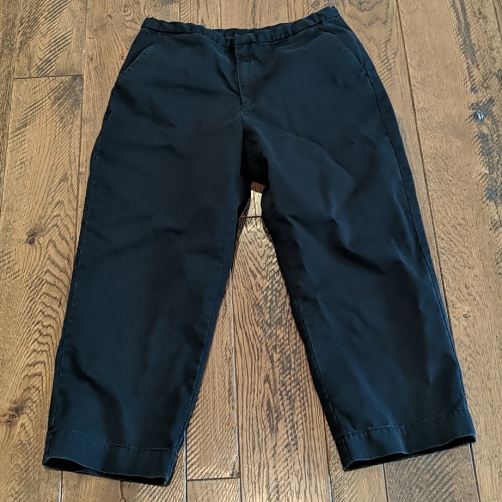 EUC J. Crew black Chino Capri pants size 8
